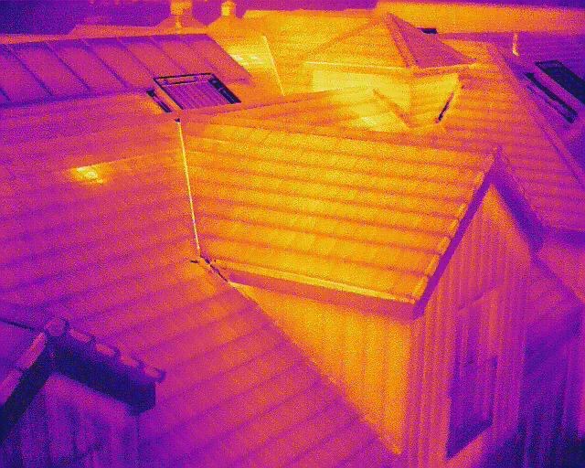 Thermal Imaging Roof Survey Image Bexhill-on-Sea